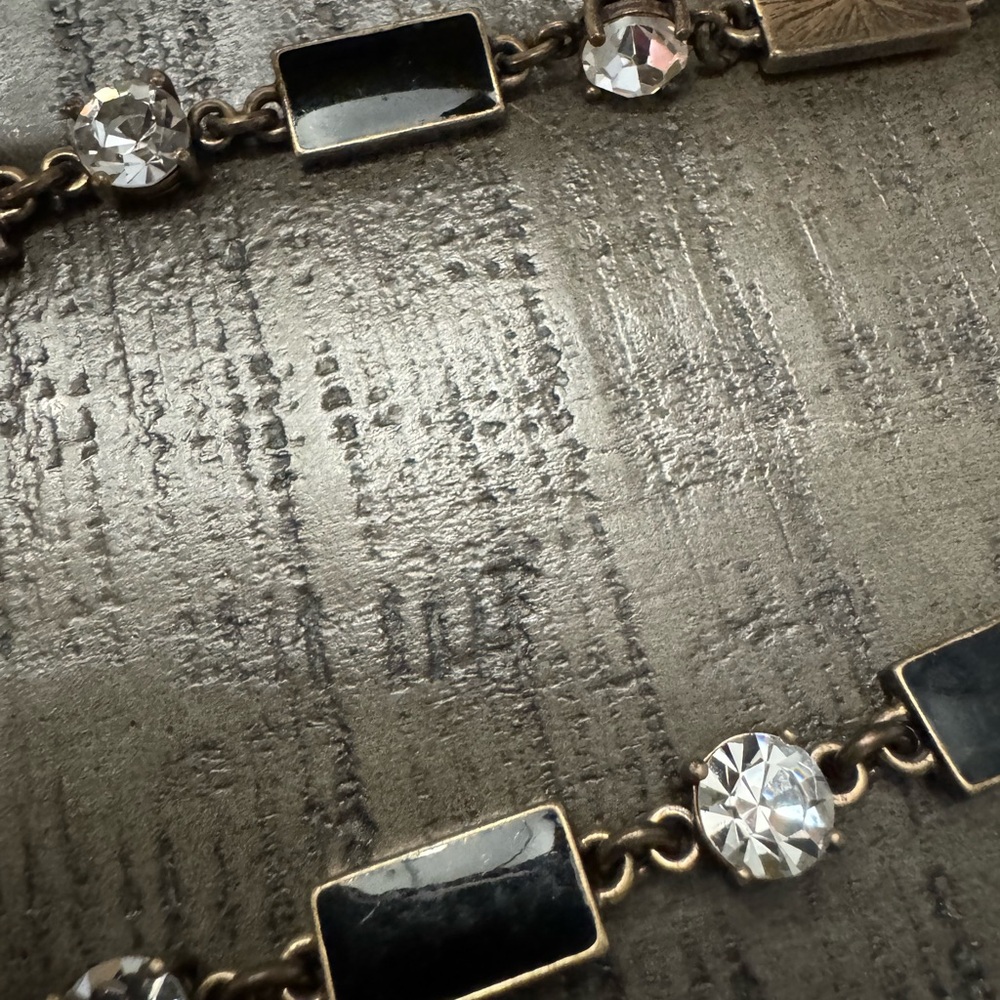 Ann Taylor Black and Silver Necklace